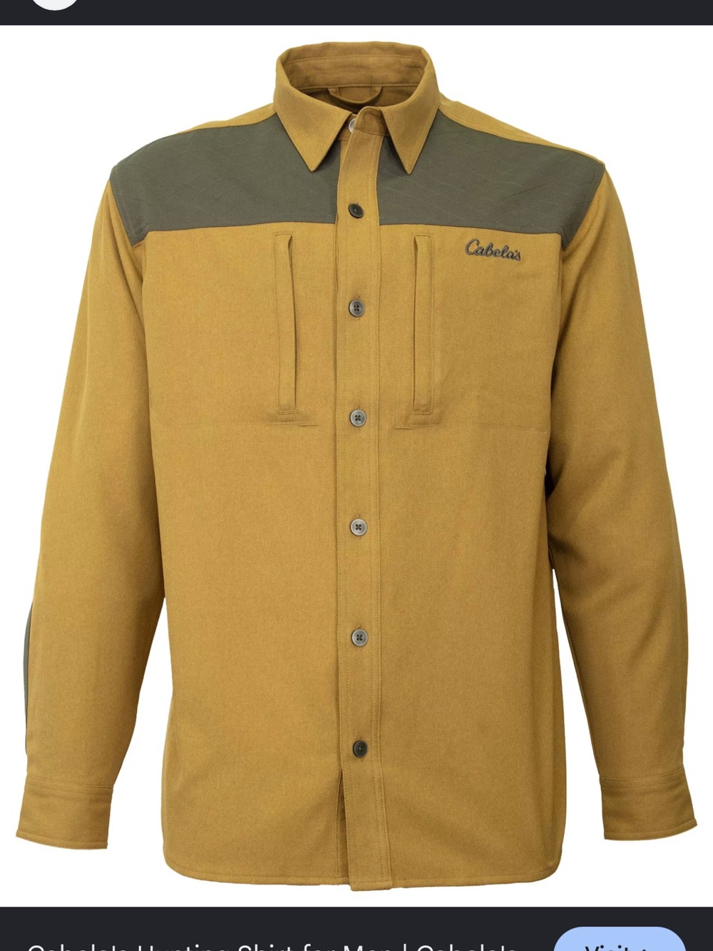 Cabela's Men's Mustard and Olive Shirt Jacket